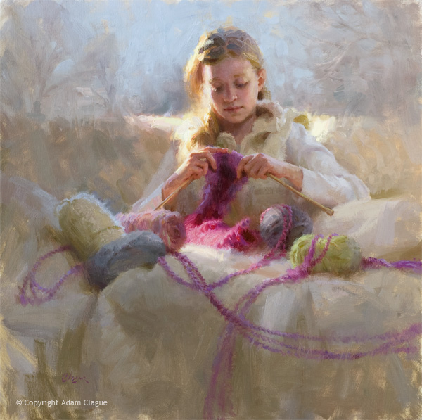 oil-painting-adam-clague-figurative-knitters-gift